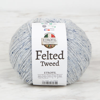 Etrofil Felted Tweed Gri El Örgü İpi - 71068