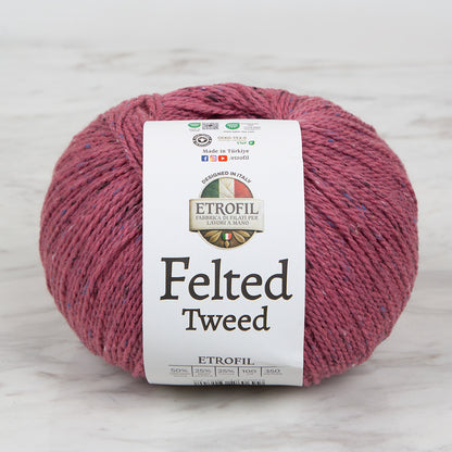 Etrofil Felted Tweed Gül Kurusu El Örgü İpi - 73385