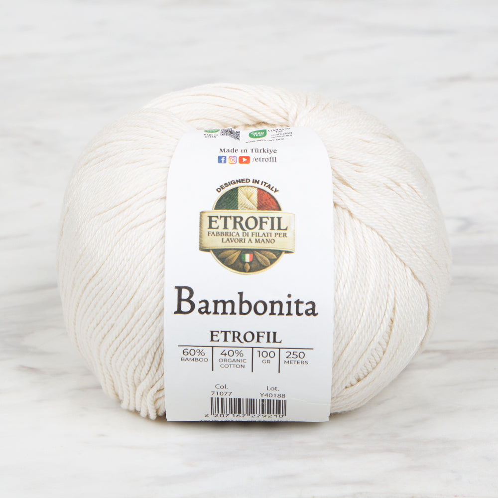 Etrofil Bambonita Bej El Örgü İpi - 71077