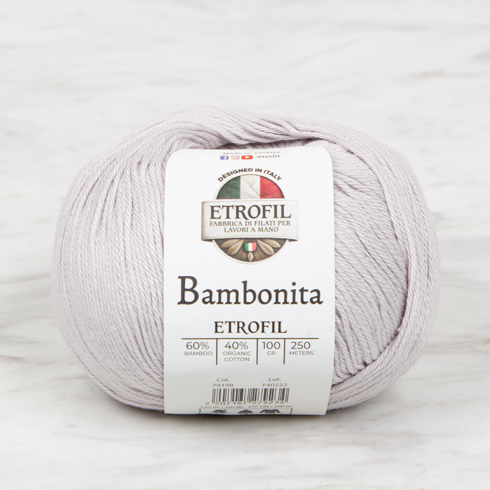 Etrofil Bambonita Gri El Örgü İpi - 79198