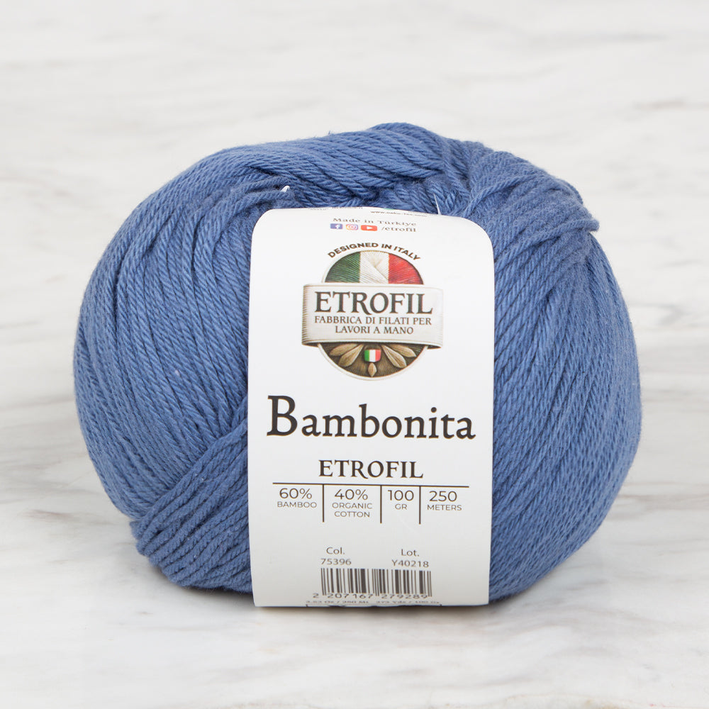 Etrofil Bambonita Mavi El Örgü İpi - 75396