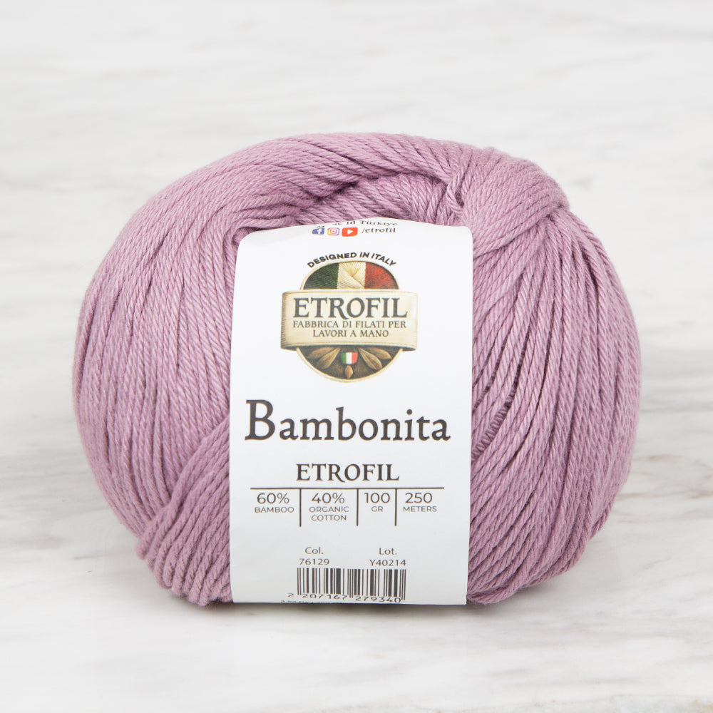 Etrofil Bambonita Lila El Örgü İpi - 76129