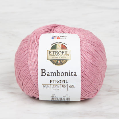 Etrofil Bambonita Pembe El Örgü İpi - 73406
