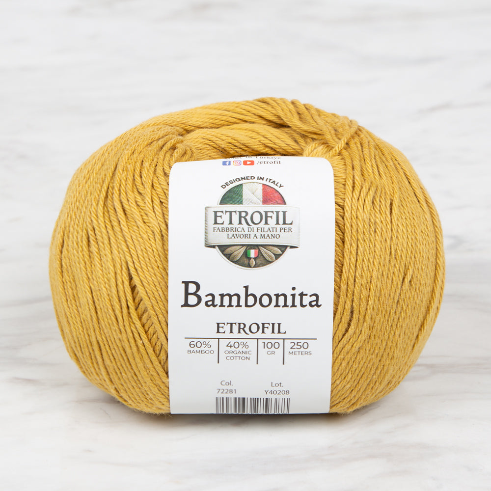 Etrofil Bambonita Hardal El Örgü İpi - 72281