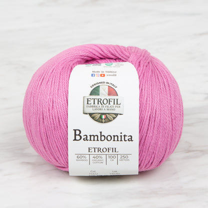 Etrofil Bambonita Pembe El Örgü İpi - 73432