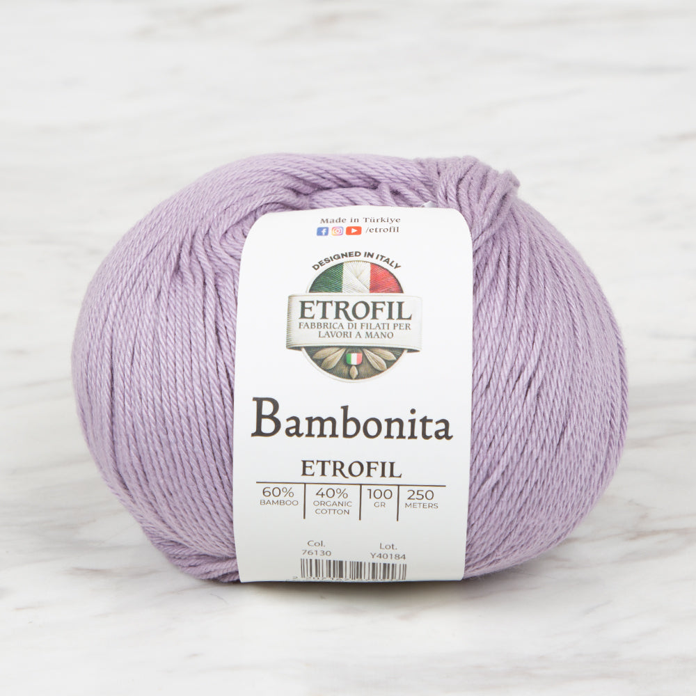 Etrofil Bambonita Lila El Örgü İpi - 76130