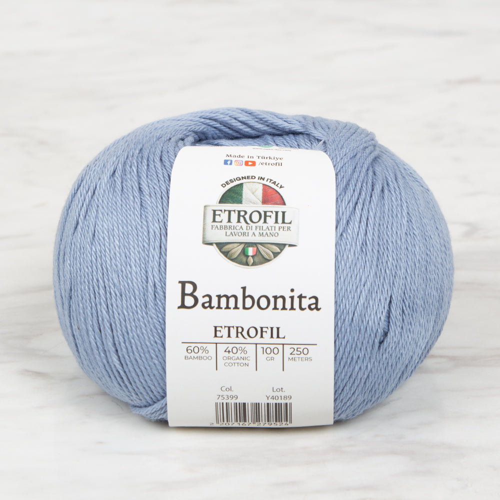 Etrofil Bambonita Mavi El Örgü İpi - 75399