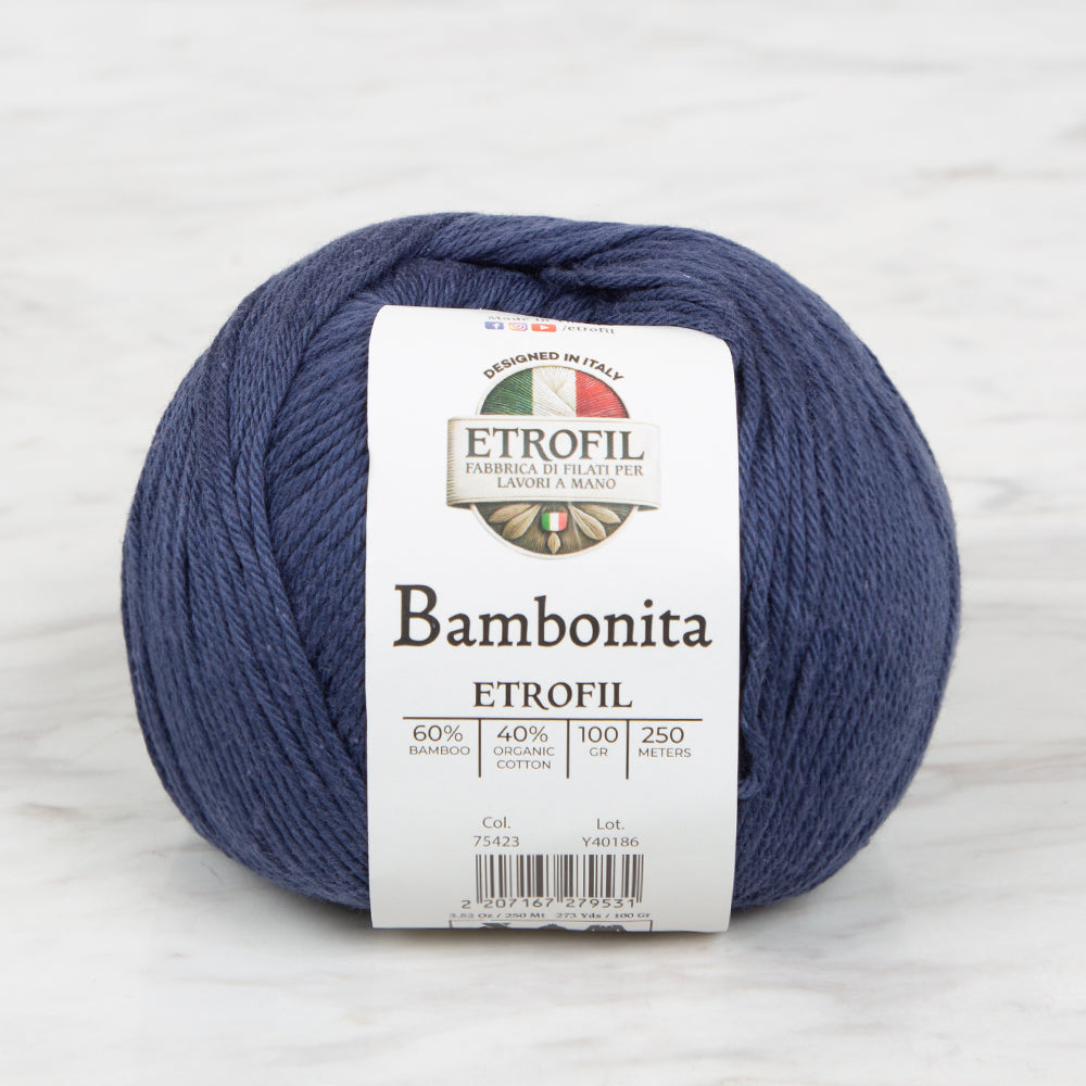 Etrofil Bambonita Lacivert El Örgü İpi - 75423