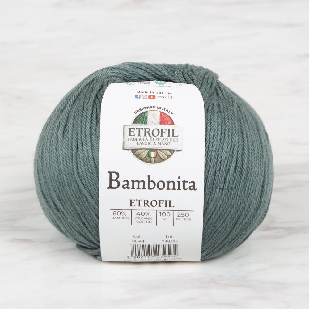 Etrofil Bambonita Yeşil El Örgü İpi - 74344