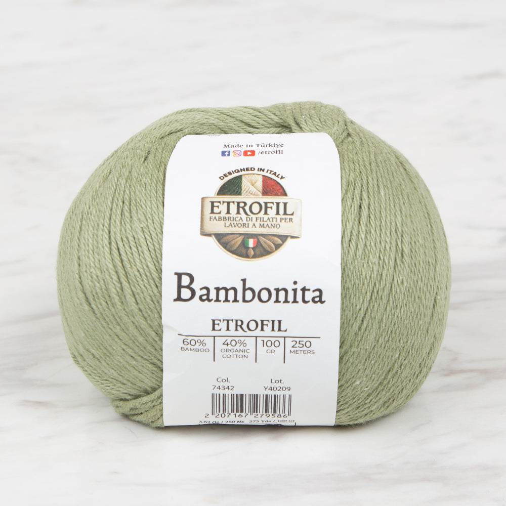 Etrofil Bambonita Yeşil El Örgü İpi - 74342