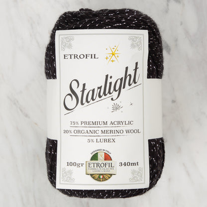 Etrofil Starlight Siyah El Örgü İpi - 70978