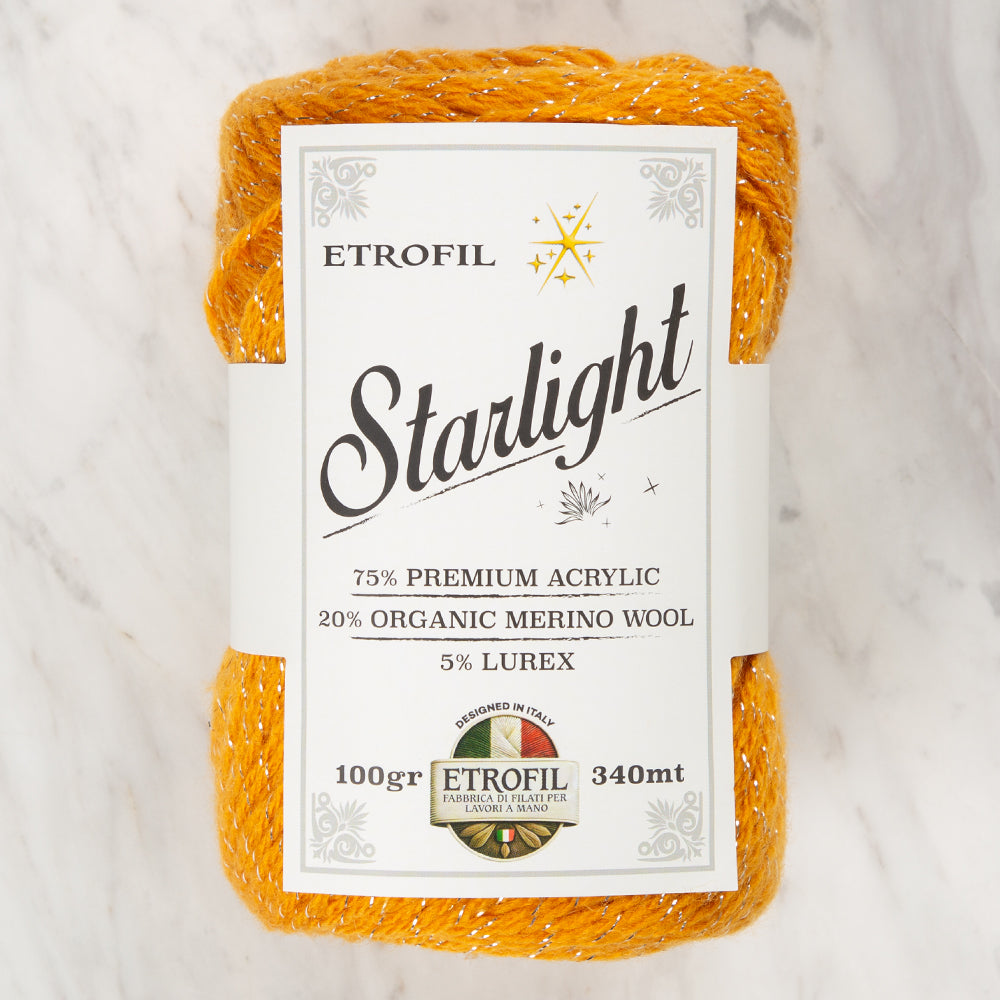 Etrofil Starlight Turuncu El Örgü İpi - 72061