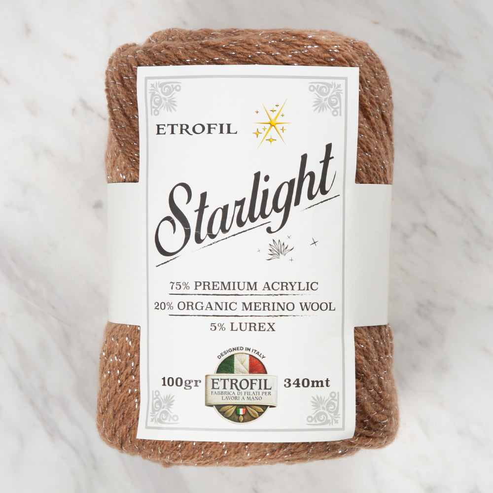 Etrofil Starlight Kahverengi El Örgü İpi - 77179