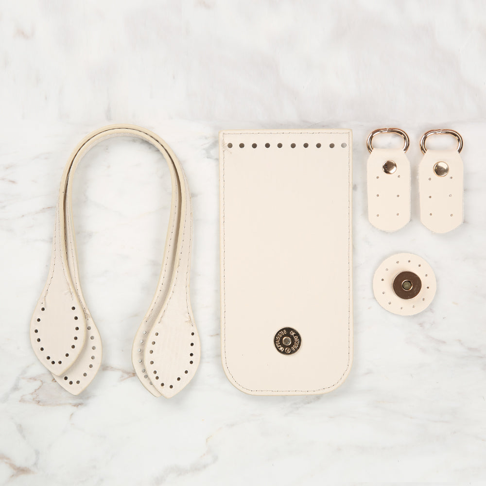 Knitme Fashion Çanta Kiti 8,5x17 cm Krem BA-0065