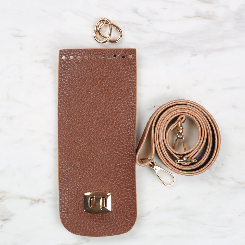 Knitme Klipsli Telefon Seti 8,5x20 cm Taba BA-0047