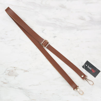 Knitme Sürgü Tokalı Çanta Askısı 135x1,5 cm Taba BA-0001