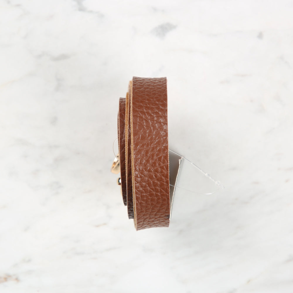 Knitme Sürgü Tokalı Çanta Askısı 135x1,5 cm Taba BA-0001