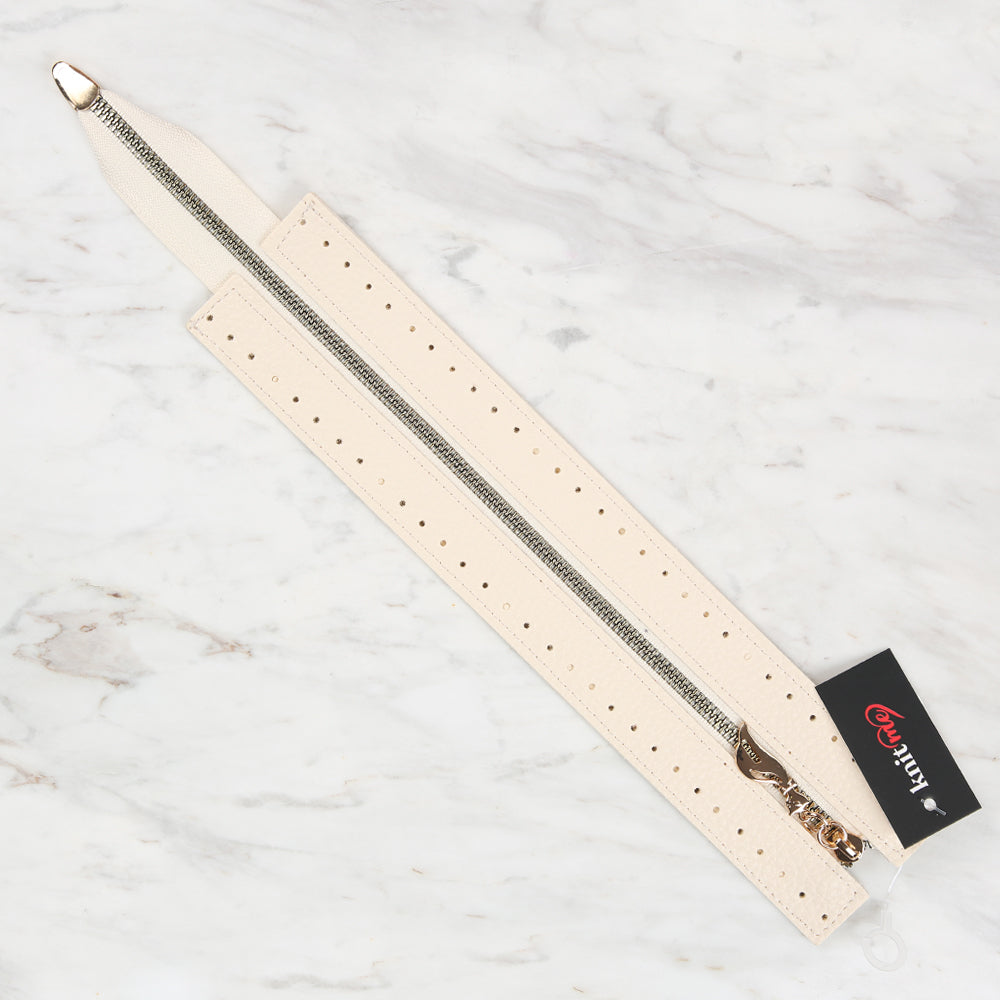 Knitme Çanta Fermuarı 6x30 cm Krem BA-0066