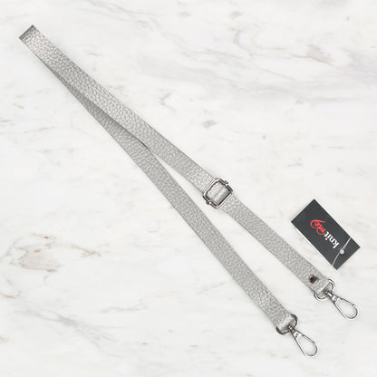 Knitme Sürgü Tokalı Çanta Askısı 135x1,5 cm Gümüş BA-0001