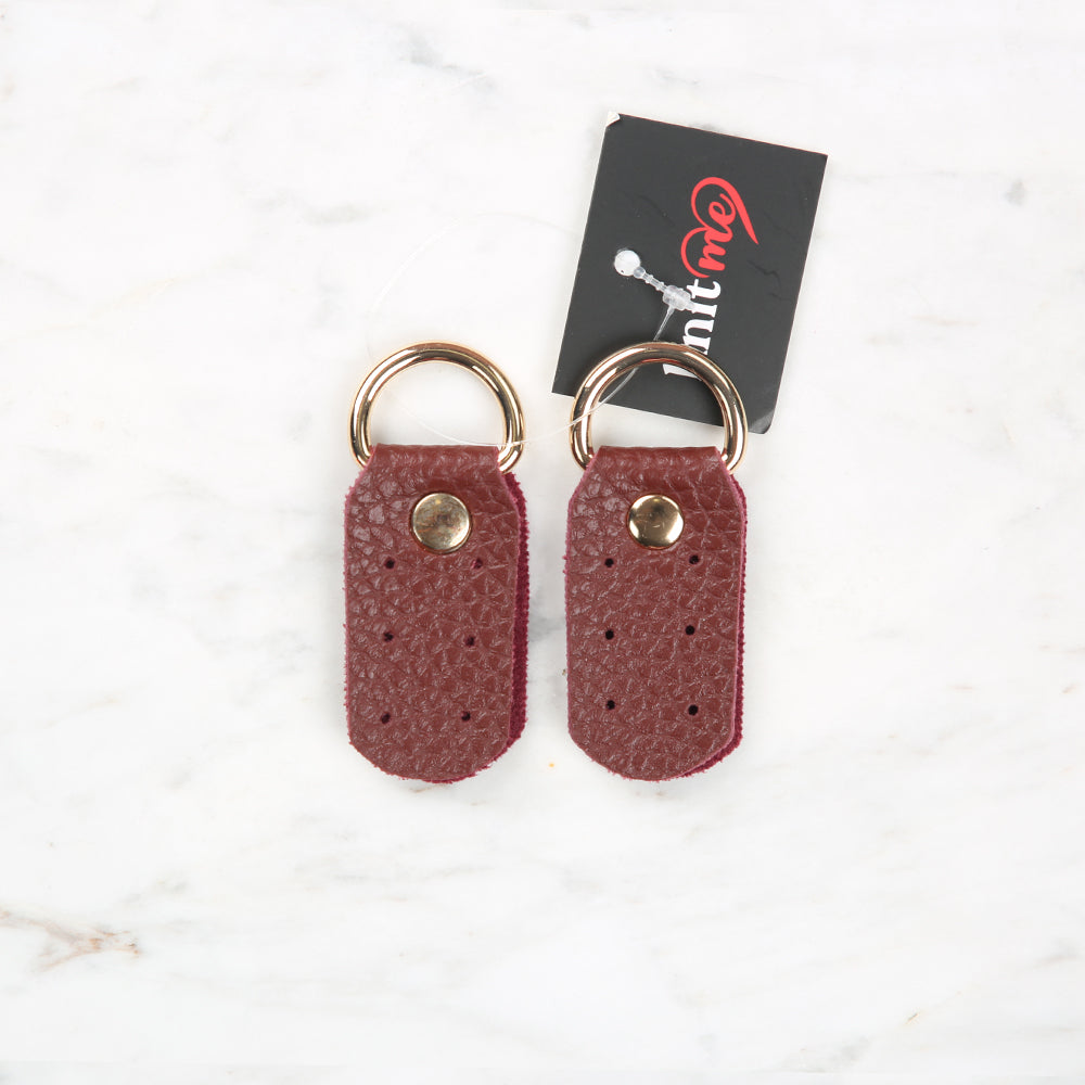 Knitme D Halkalı Böce 5x2,5 cm Bordo BA-0010