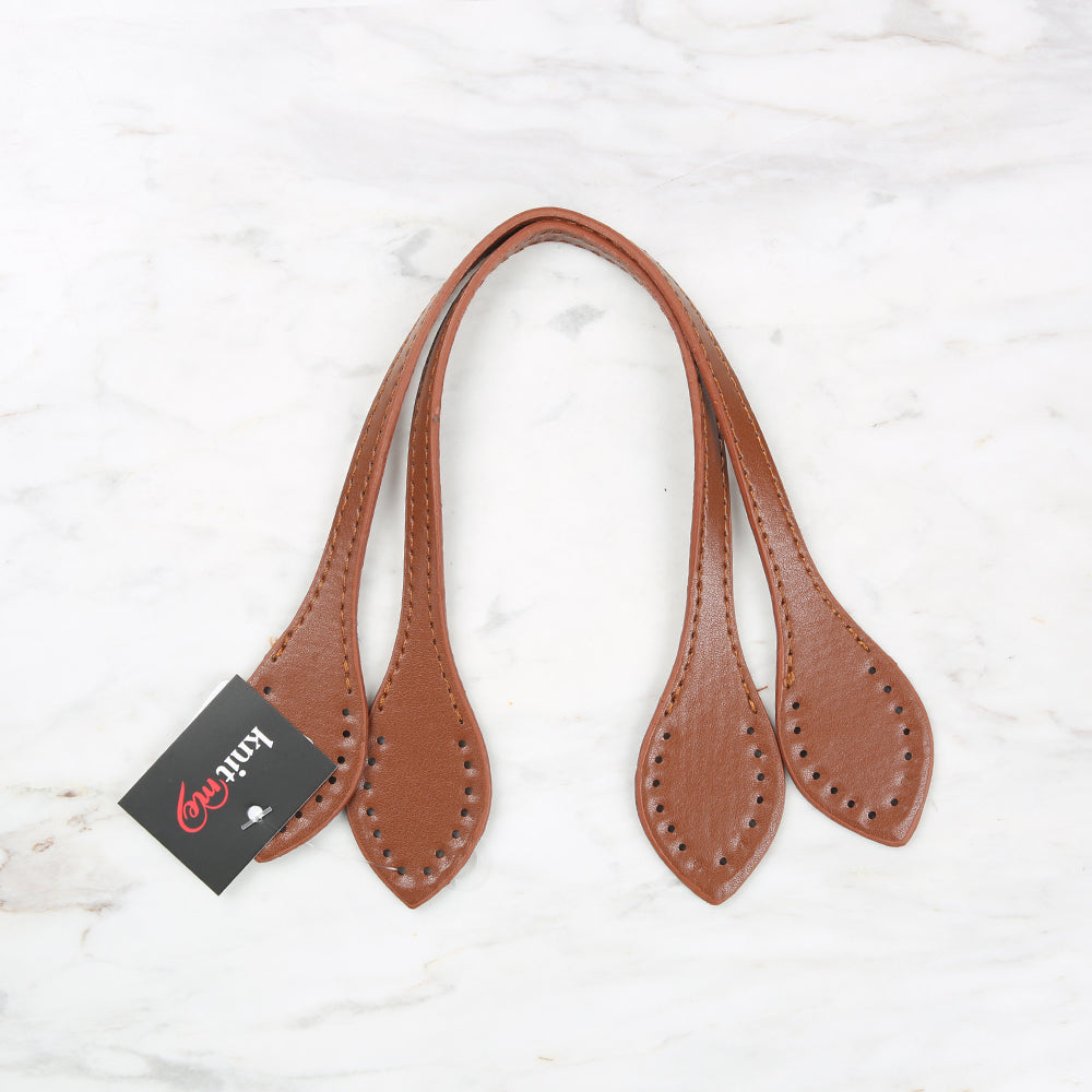 Knitme Boyalı Çanta Sapı 37 cm Taba BA-0057