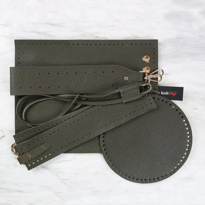 Knitme Kova Çanta Seti Haki BA-0114