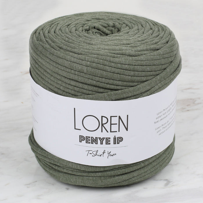 Loren Penye Kumaş El Örgü İpi Kırçıllı Yeşil - 144