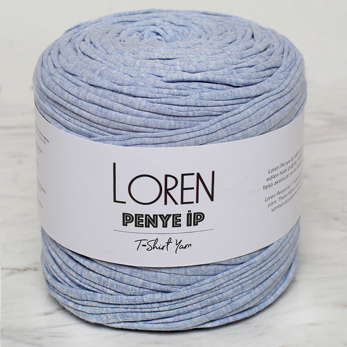 Loren Penye Kumaş El Örgü İpi Kırçıllı Mavi - 150