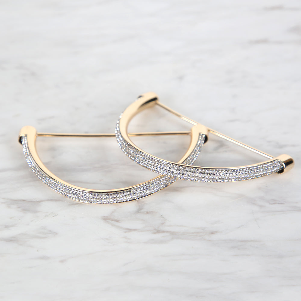 Akçaylar Taşlı Metal D Model Çanta Sapı Altın-Gümüş