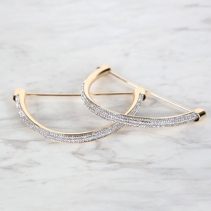 Akçaylar Taşlı Metal D Model Çanta Sapı Altın-Gümüş