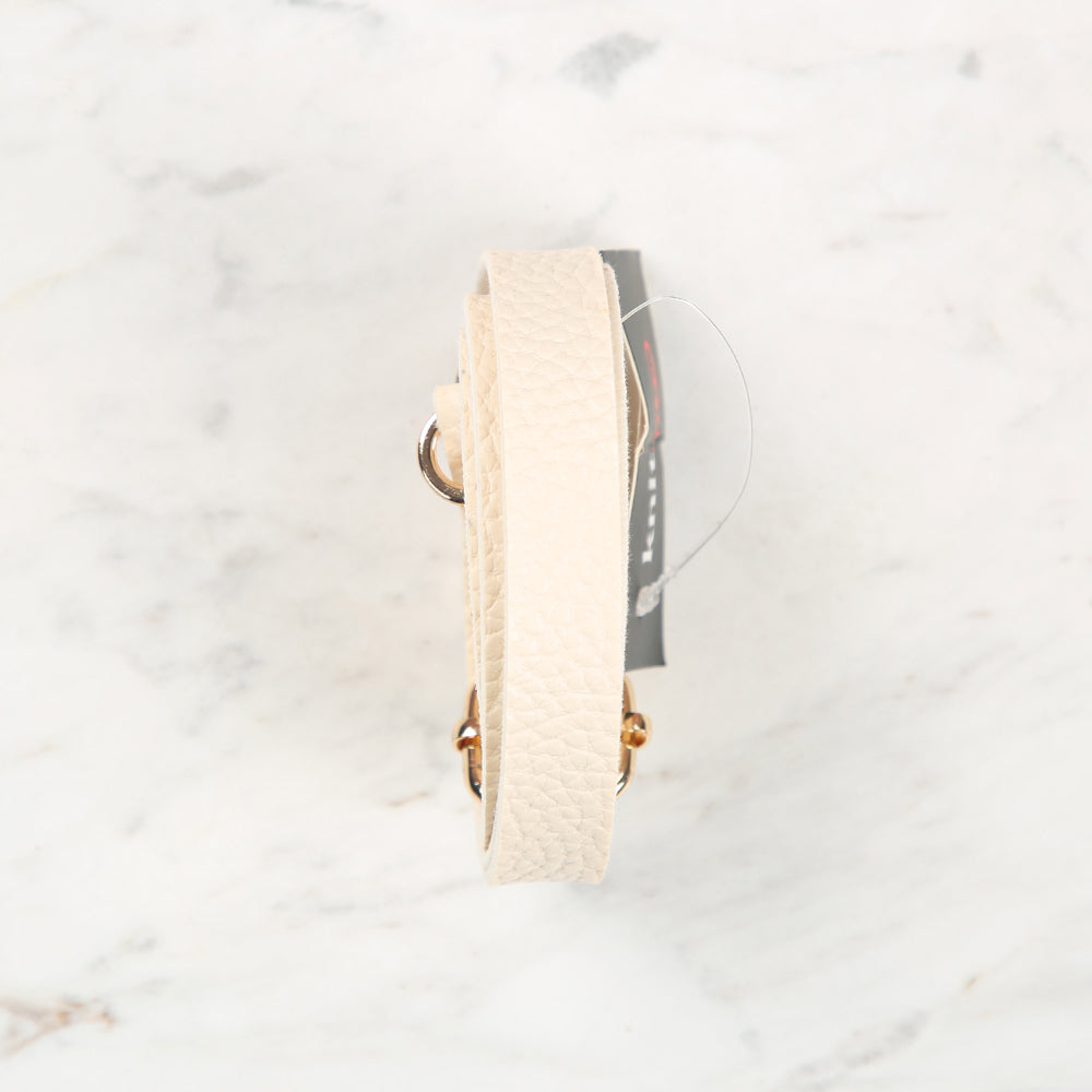 Knitme Sürgü Tokalı Çanta Askısı 135x1,5 cm Krem BA-0001