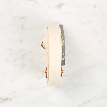 Knitme Sürgü Tokalı Çanta Askısı 135x1,5 cm Krem BA-0001