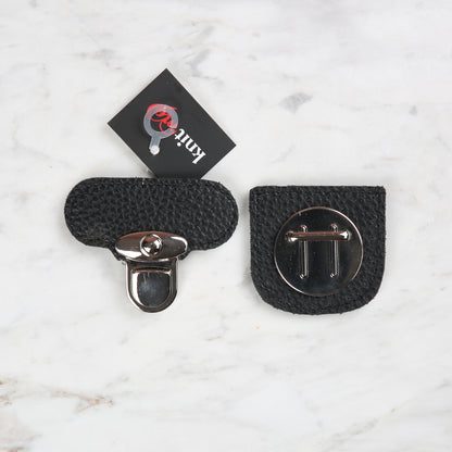 Knitme Dikişli Kilit 6X6 cm Siyah BA-0067