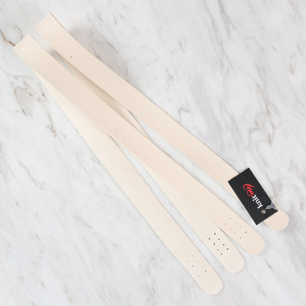 Knitme Spor Dikişli Çanta Askısı 75X2,5 cm Krem BA-0006