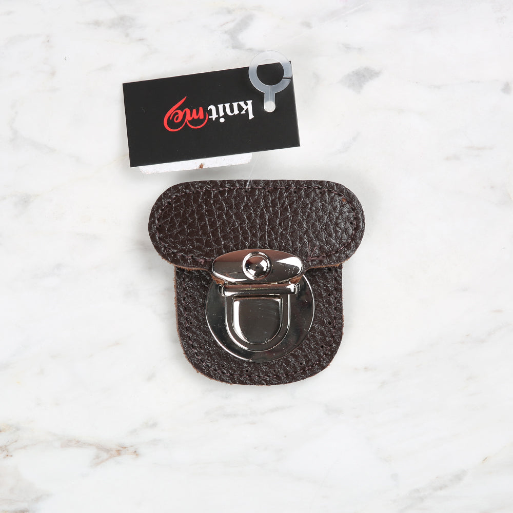 Knitme Dikişli Kilit 6x6 cm Kahverengi BA-0067