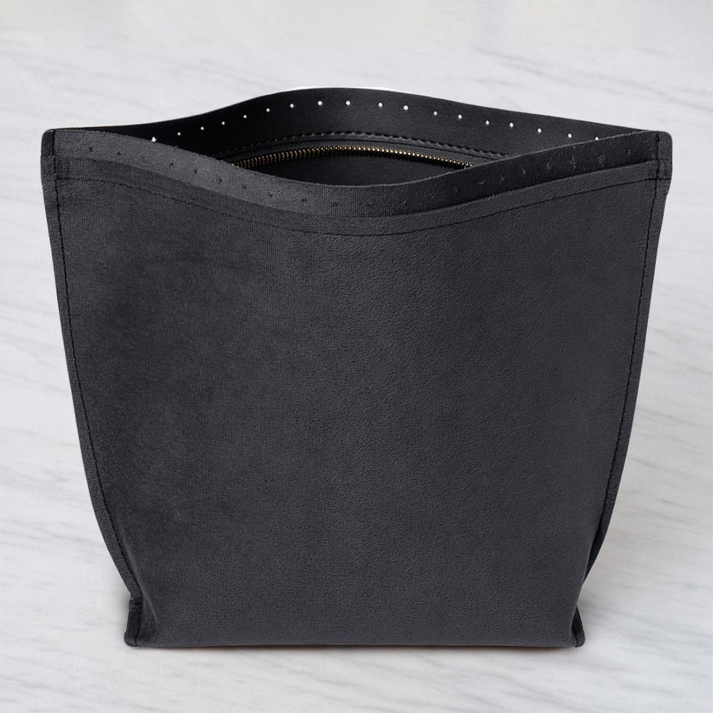 Knitme Tabanlı Deri Çanta Astarı Siyah 35*25 cm - BA-0158