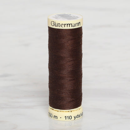 Gütermann KOYU KAHVE 100 METRE DİKİŞ İPLİĞİ - 406