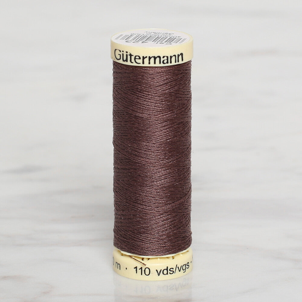 Gütermann KOYU KAHVE 100 METRE DİKİŞ İPLİĞİ - 423