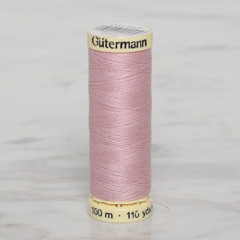 Gütermann PUDRA PEMBE 100 METRE DİKİŞ İPLİĞİ - 662