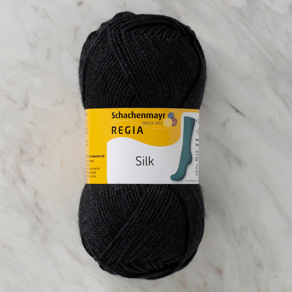 SMC Regia Silk 50gr Siyah El Örgü İpi - 00099