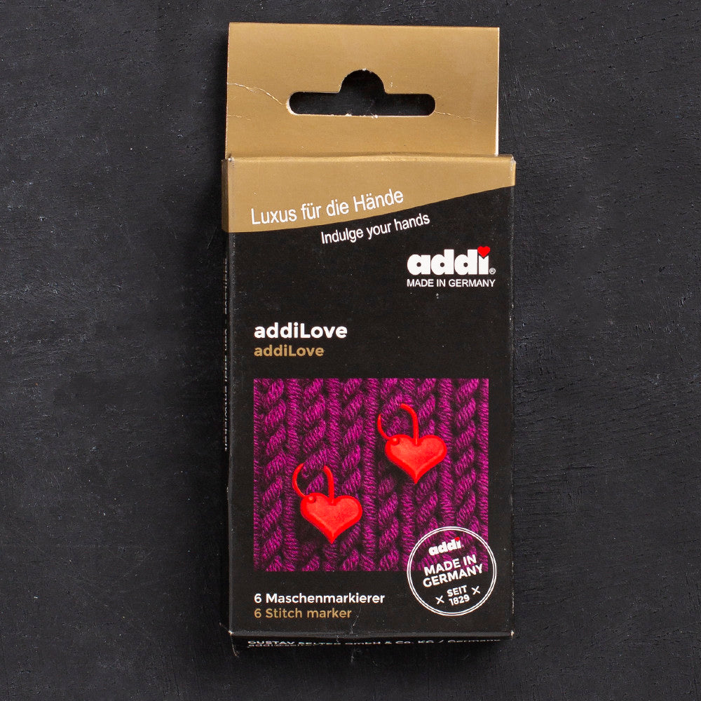 Addi Love 6'lı Kalp İlmek İşaretleyici - 407-2