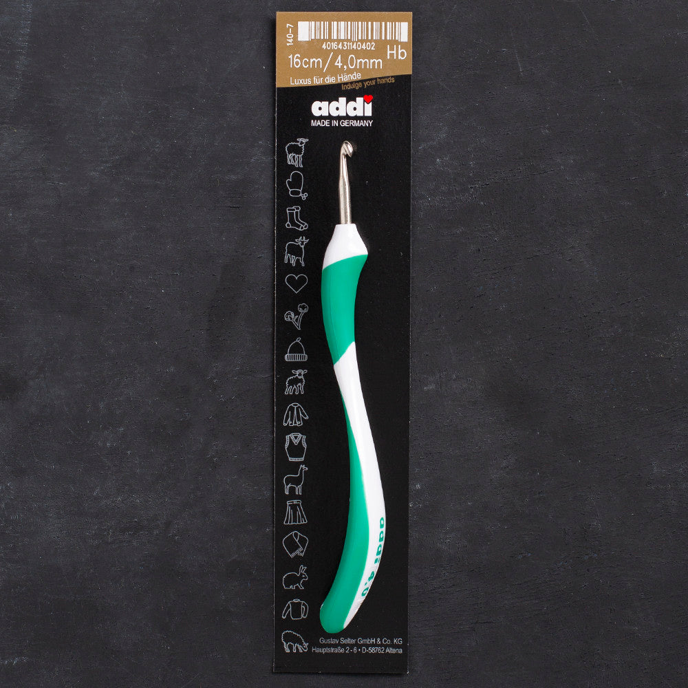 Addi Swing 4mm 16cm Yeşil Ergonomik Yün Tığ - 140-7