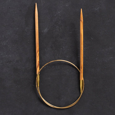 Addi Olive Wood 4,5 mm 60 cm Zeytin Ağacı Misinalı Örgü Şişi - 575-7