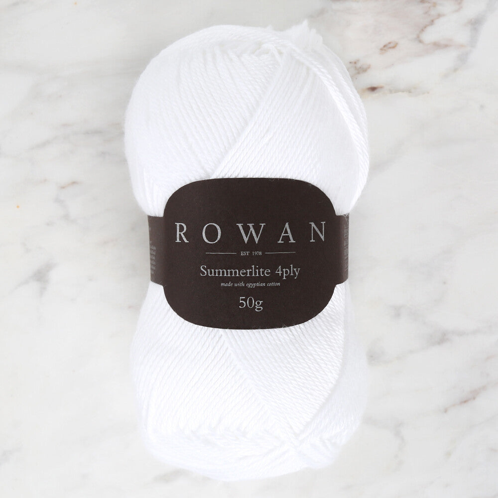 Rowan Summerlite 4Ply 50gr Beyaz El Örgü İpi - 00417