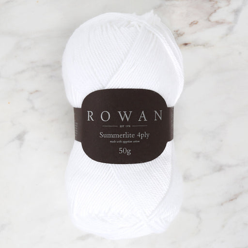 Rowan Summerlite 4Ply 50gr Beyaz El Örgü İpi - 00417