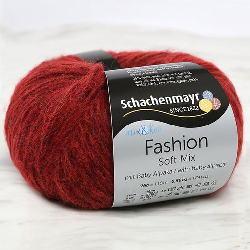 SMC Fashion Soft Mix Koyu Kırmızı 25 gr El Örgü İpi - 00030