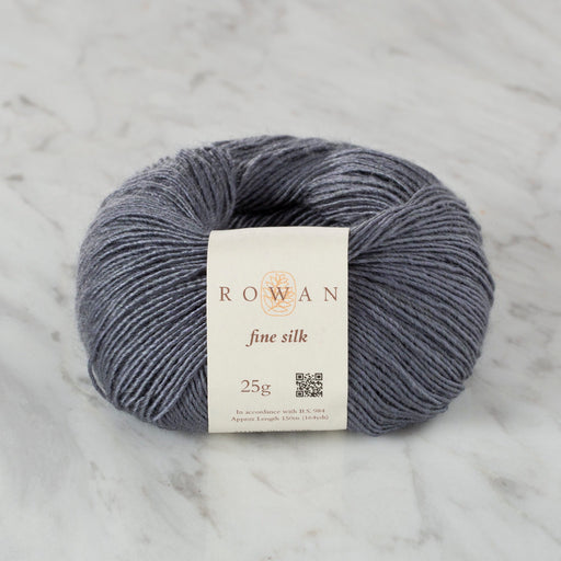 Rowan Fine Silk 25gr Gri - Mavi El Örgü İpi - SH103