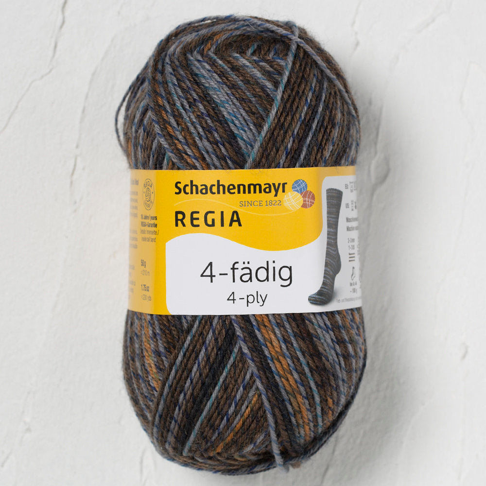 SMC Regia 4-ply 50gr Kahverengi Ebruli Çorap İpliği - 9801281-03733