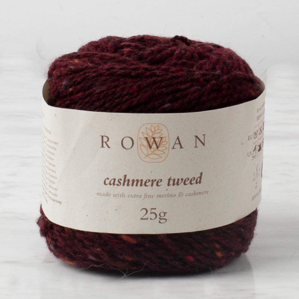 Rowan Cashmere Tweed 25gr Bordo El Örgü İpi - 6