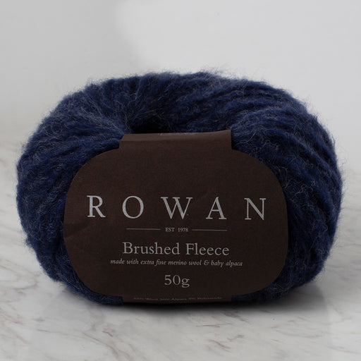 Rowan Brushed Fleece 50gr Lacivert El Örgü İpi - 00272